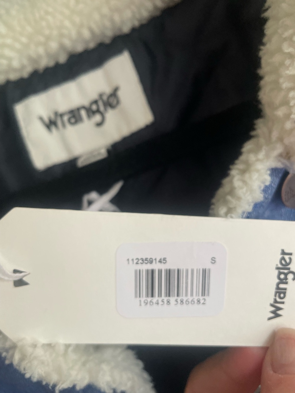 Vintage Wrangler Denim Jacket with Sherpa trim NWT - Picture 8 of 9